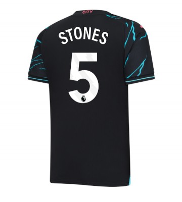 Manchester City John Stones #5 Tercera Equipación 2023-24 Manga Corta